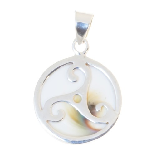Silber anhänger mit triskele - silber,