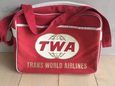 Vintage Retro TWA Trans World Airlines Umhängetasche