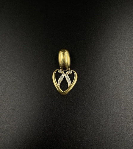 Goldfarbener anhänger herz - goldfarbener,