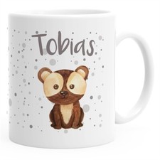 Kindertasse Kunststoff Hunde Motiv personalisierte Namenstasse für Kinder