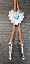 Bolotie Concho Herz türkis Indianer Western Southwest Westernkrawatte Necklace x