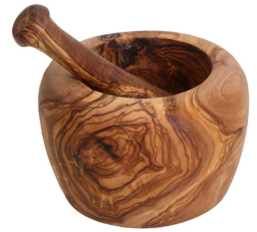Mörser jumbo olivenholz - mörser,
