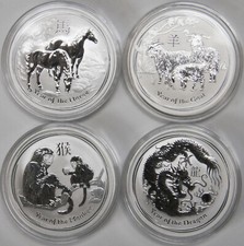 Silber 4 Unzen 999 Lunar II