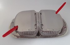 Menage WMF Cromargan Glas Design Marmelade Gelee Konfitüre seltene Ausführung !