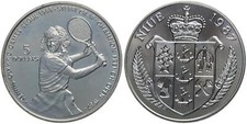 Niue - 5 Dollars 1987 - Steffi