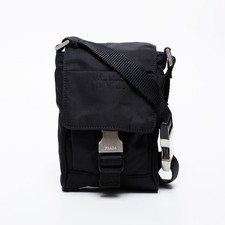 PRADA Handyhülle Nylon Etui Umhängetasche schwarz WS21584