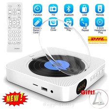 Bluetooth MP3 CD Player Lautsprecher HiFi Bass Musik Spieler FM Radio Audio DE