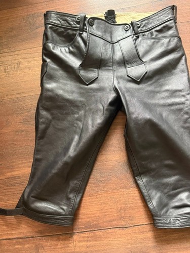 Glattleder kniebund lederhose - glattleder,