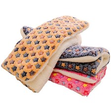 Flanell Haustier Decke Hundedecke Katzenbett Sterne Schlafdecke Kissen Weich