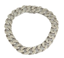 800/- Silber Armband, Panzer Armband, 23 cm lang, 11  mm breit.