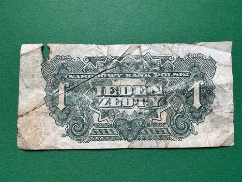 Jeden zloty 1944 polen - 1,