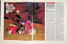 Motorrad Classic 1208) Jawa 500 ohc in einer seltenen Vorstellung auf 6 Seiten