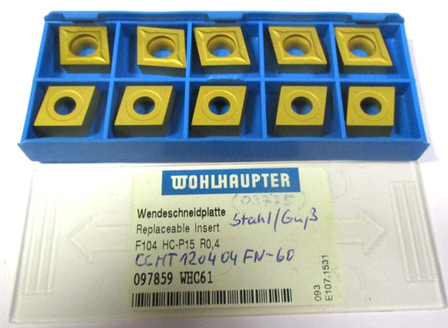 Wohlhaupter wendeplatten - 10,