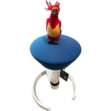 Aeris Swopper Gleiter | Gestell Weiß | High Feder Weiß | Mikrofaser Sitz Blau