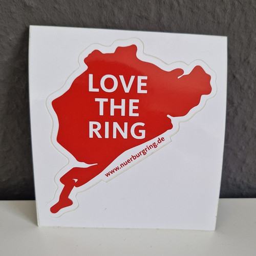 Nürburgring aufkleber love - nürburgring,