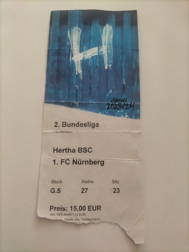 Sammler ticket hertha - sammler,