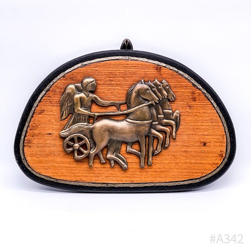 Wandbild holz messing relief - messing,