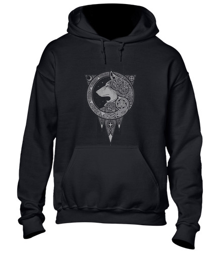 Norse wolf hoody - hoody, hoodie
