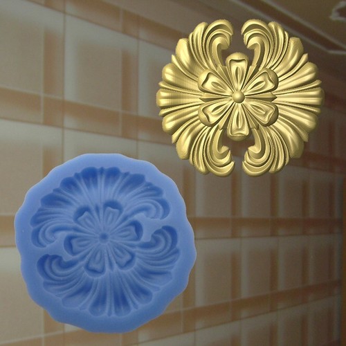 Stuck rosette gießform - rosette,