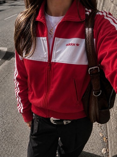 Adidas firebird jacke - firebird, rot