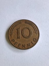 10 PFENNIG Münze 1950 D 75