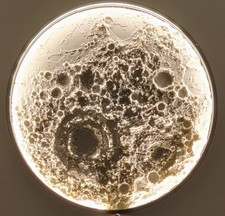 3D gedruckte Mond Wandleuchte