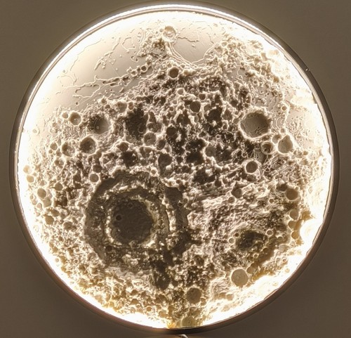 Gedruckte mond wandleuchte - mond,