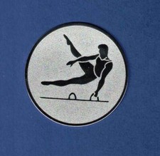 Turnen - 12 Embleme Ø50mm - ist Zubehör für Pokale & Medaillen Barren Seitpferd
