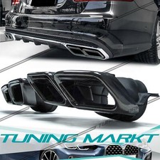 2x Schwarz Auspuffblenden