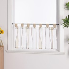 Scheibengardine mit Schlaufen