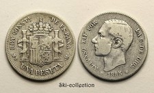1 Peseta 1885 (MS-M) Spanien