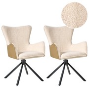 Esszimmerstuhl 2er Set Bouclé