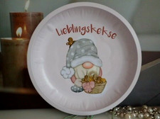 Plätzchenteller Wichtel Blech