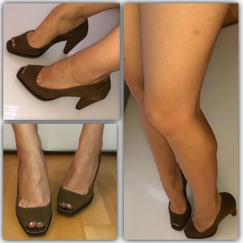 Damen zara pumps - peep, toes