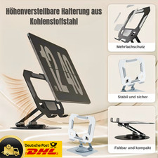 Tablet Ständer Tisch Tablethalterung  Halter Aluminium 360 Grad  iPad Samsung
