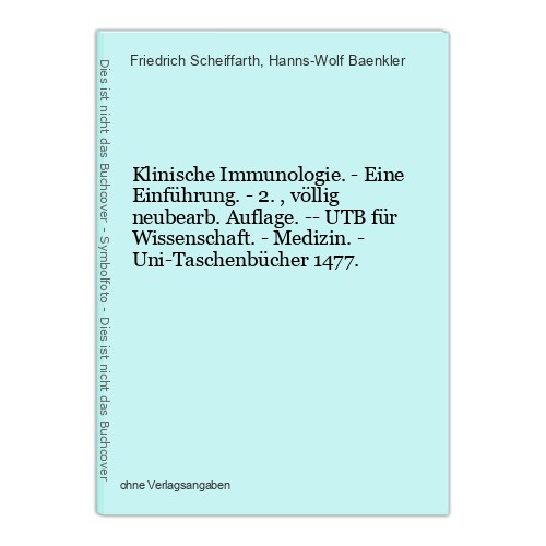 Klinische immunologie eine - klinische, immunologie.