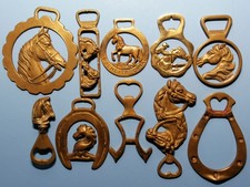 Antike Flaschenöffner Pferdesport  Messing Konvolut Sammlung 10Stück Patina Top