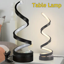 Spiral LED Tischlampe Nachttischlampe Schreibtischlampe Tischleuchte 3 Farben
