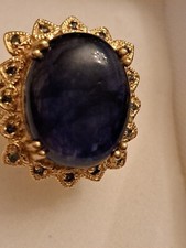 925Silber  RING gr 7,5 Saphir