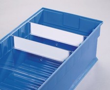 Trennwand für Regalkasten B. 235 mm Styrolux transparent 10St./Btl. PROMAT