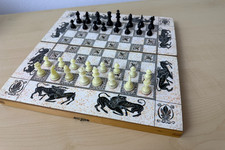 Vintage klappbares Schachbrett