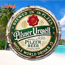 Blechschild rund pilsner - blechschild,