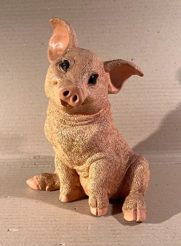Figur schwein ferkel sitzend - schwein,