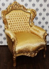 Barock Sessel King Gold Muster