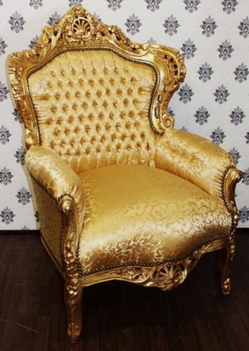 Barock sessel king gold muster - barock,