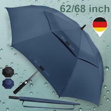 Regenschirm XXL 130/150cm Fiberglas Partnerschirm groß stabil sturmsicher DHL