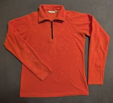 Damen Fleece Shirt Ziener Langarm Rot Gr. 40