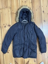 Marc O’Polo Winterjacke Herren L Dunkelblau mit Kapuze