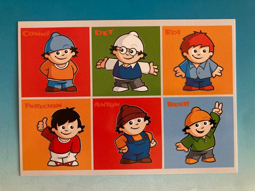 Mainzelmännchen zdf postkarte - mainzelmännchen,