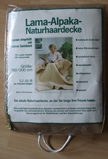 Lama-Alpaka-Naturhaardecke 135x200 Neu Decke Wolldecke